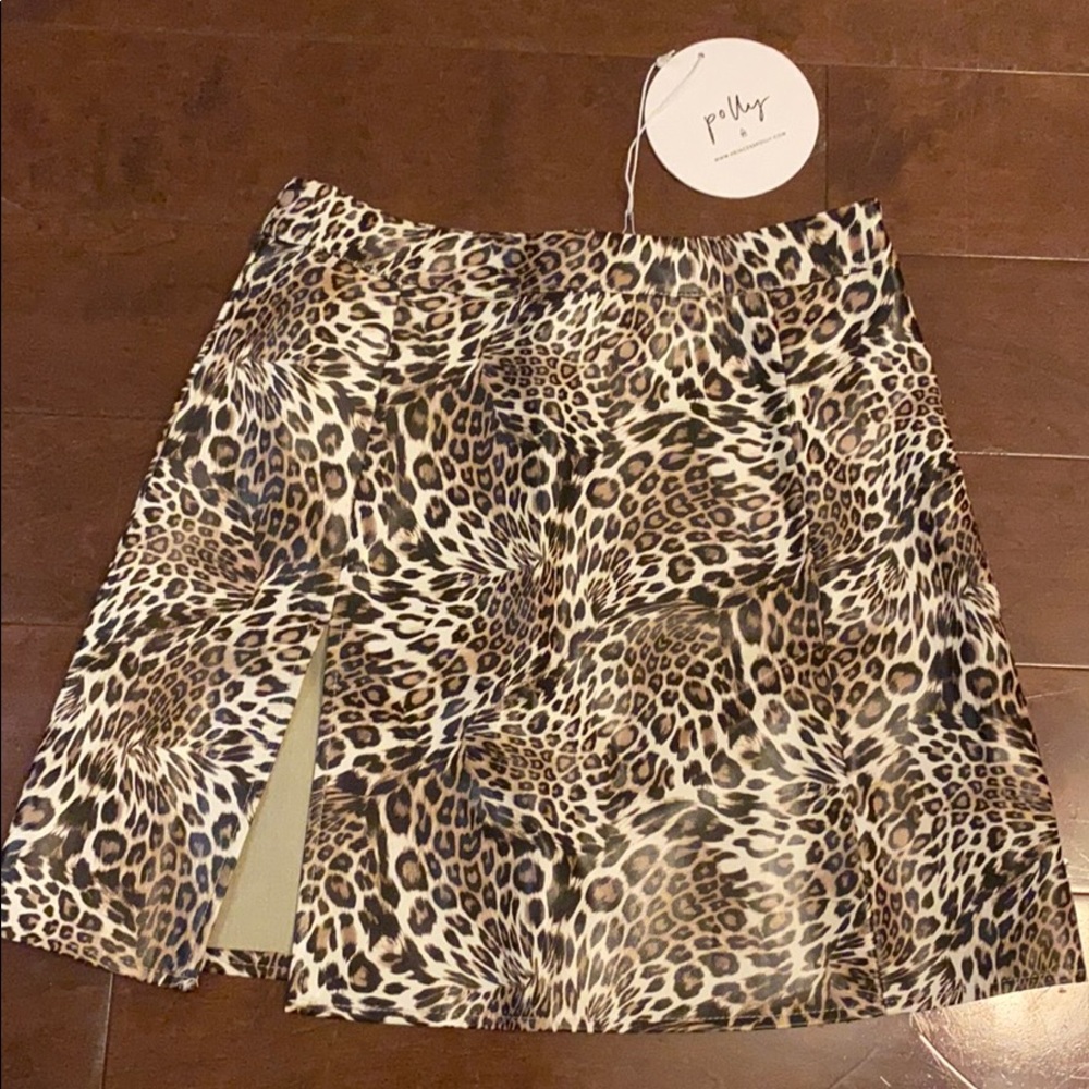 Princess Polly leopard mini skirt
